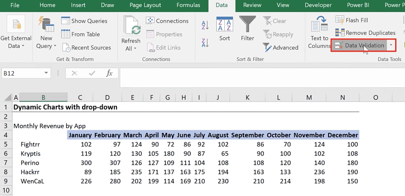 create a dynamic chart in excel for mac with name manager
